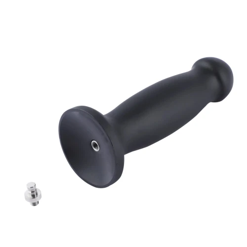 На фото силіконовий дилдо для секс-машин Hismith 7.2" Black Silicone Anal Dildo, система KlicLok