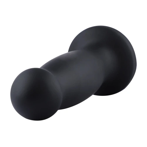 На фото силіконовий дилдо для секс-машин Hismith 7.2" Black Silicone Anal Dildo, система KlicLok