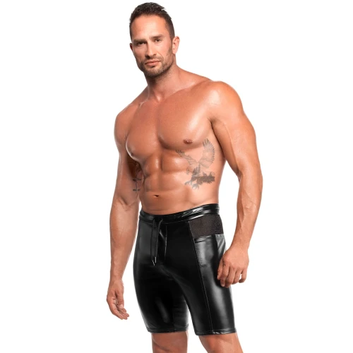 На фото чоловічі шорти Noir Handmade H089 Onyx Hybrid biker shorts L