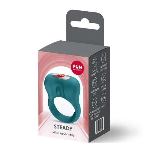 На фото ерекційне віброкільце Fun Factory Steady Bottle Green