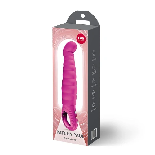 На фото вібратор точки G Fun Factory PATCHY PAUL Magenta, гнучкий, 12 режимів