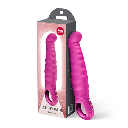 На фото вібратор точки G Fun Factory PATCHY PAUL Magenta, гнучкий, 12 режимів