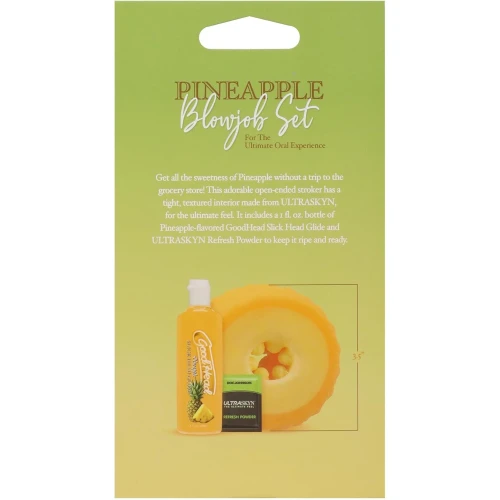 На фото набор для минета Doc Johnson GoodHead Pineapple Blowjob Set