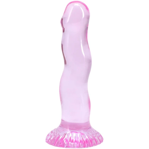 На фото набір фалоімітаторів Doc Johnson Crystal Jellies - Dong Starter Set - Purple, Pink, Green