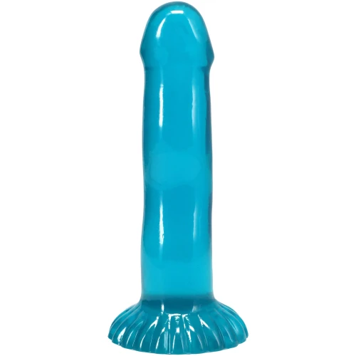 На фото набір фалоімітаторів Doc Johnson Crystal Jellies - Dong Starter Set - Purple, Pink, Green
