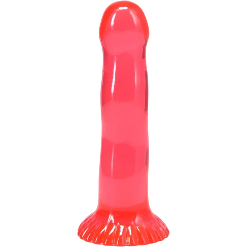 На фото набір фалоімітаторів Doc Johnson Crystal Jellies - Dong Starter Set - Purple, Pink, Green