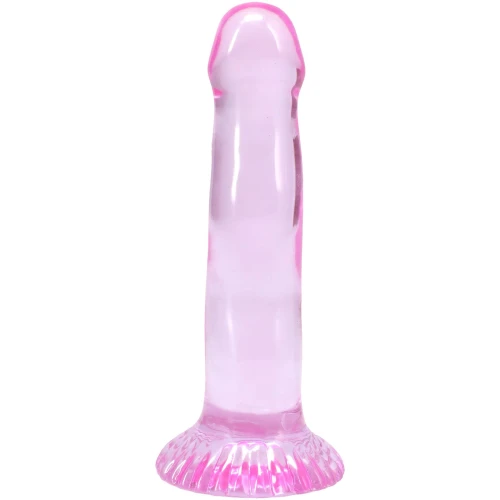 На фото набір фалоімітаторів Doc Johnson Crystal Jellies - Dong Starter Set - Purple, Pink, Green