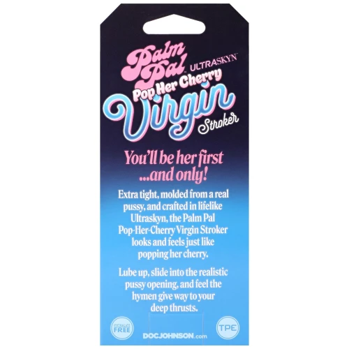 На фото мастурбатор Doc Johnson Palm Pal Virgin Stroker with Pop Her Cherry Juice