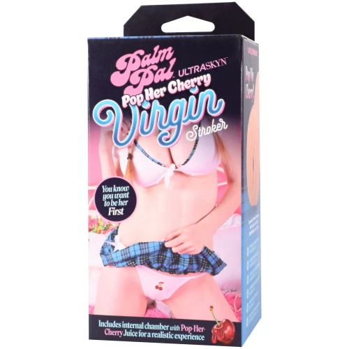На фото мастурбатор Doc Johnson Palm Pal Virgin Stroker with Pop Her Cherry Juice