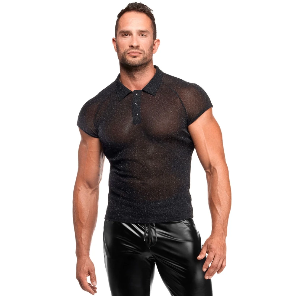 Мужское поло Noir Handmade H082 Onyx Veil Polo L