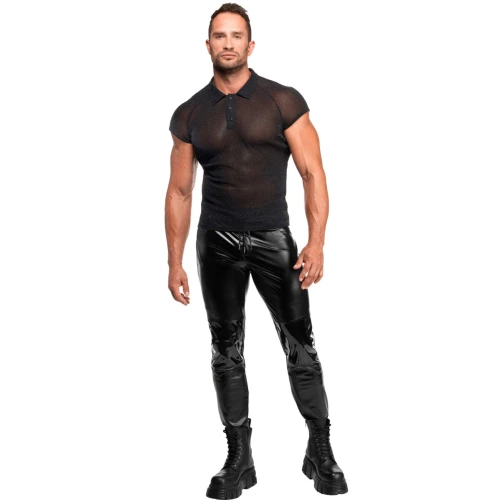 На фото мужское поло Noir Handmade H082 Onyx veil polo M