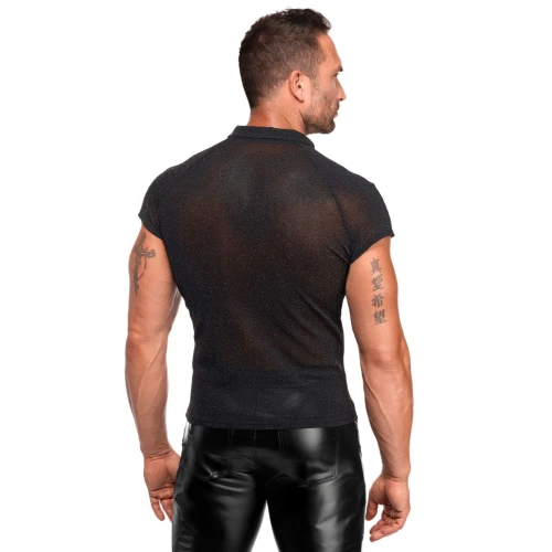 На фото мужское поло Noir Handmade H082 Onyx veil polo M
