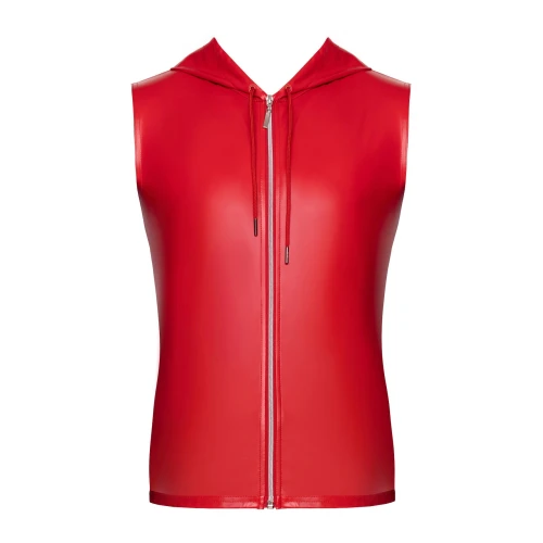 На фото мужской жилет с капюшоном Noir Handmade H096 Ignite hooded vest S