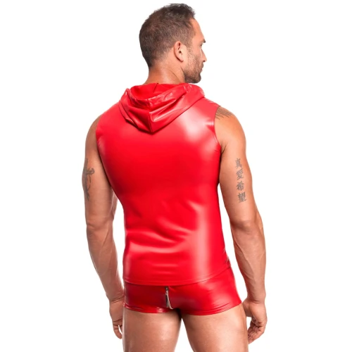 На фото мужской жилет с капюшоном Noir Handmade H096 Ignite hooded vest S