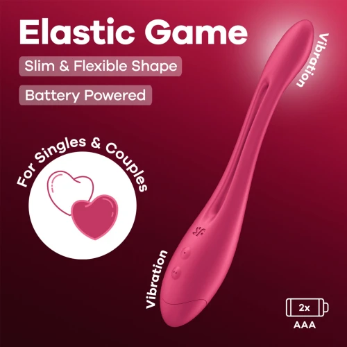 На фото універсальний гнучкий вібратор для пар Satisfyer Elastic Game Battery Series
