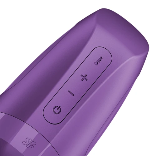 На фото мастурбатор Satisfyer Men Heat Vibration Battery Series імітатор мінету, підігрів та вібрація