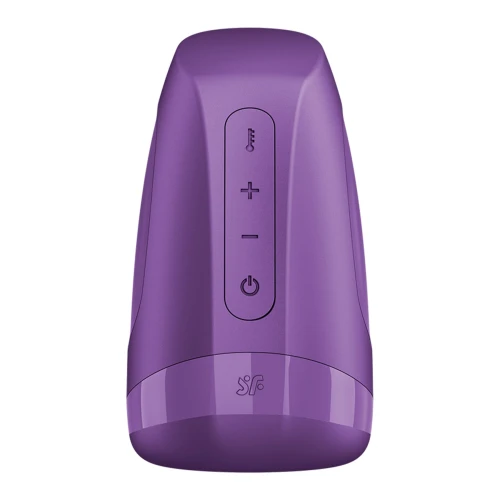 На фото мастурбатор Satisfyer Men Heat Vibration Battery Series імітатор мінету, підігрів та вібрація