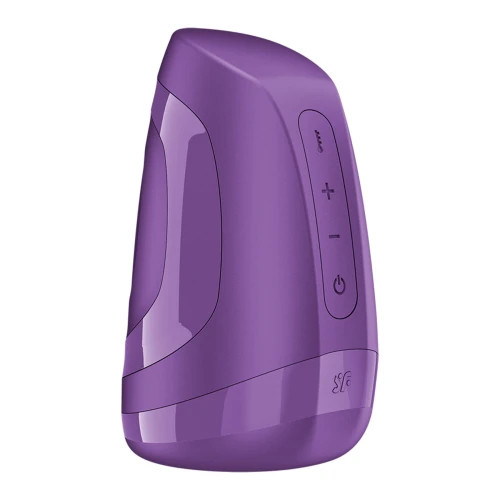 На фото мастурбатор Satisfyer Men Heat Vibration Battery Series імітатор мінету, підігрів та вібрація