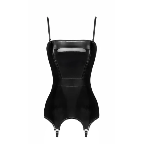 На фото корсет с подвязками для чулок Noir Handmade F381 Dominae Venom