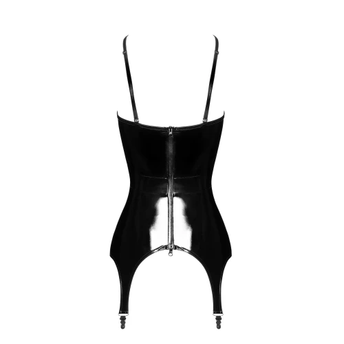 На фото корсет с подвязками для чулок Noir Handmade F381 Dominae Venom