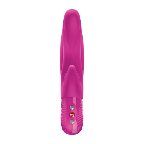 На фото вибратор-кролик для точки А Fun Factory LADY BI Magenta, 2 мотора, 12 режимов