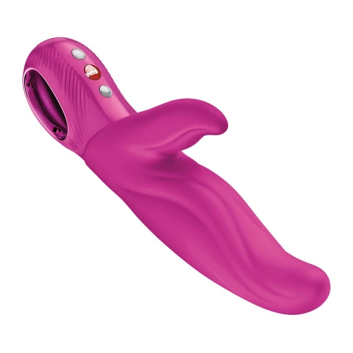 На фото вибратор-кролик для точки А Fun Factory LADY BI Magenta, 2 мотора, 12 режимов