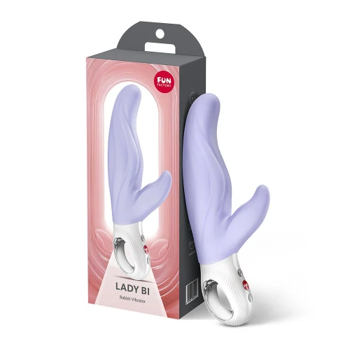 На фото вибратор-кролик для точки Fun Factory LADY BI Purple, 2 мотора, 12 режимов