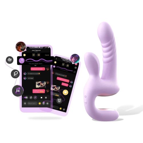 На фото смарт-пульсатор Magic Motion Magic Duet Purple, 10 режимов пульсаций, 10 режимов вибрации