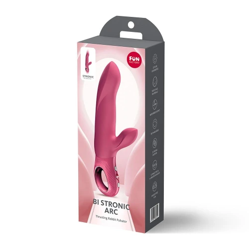 На фото пульсатор Fun Factory Bi Stronic Arc Raspberry 