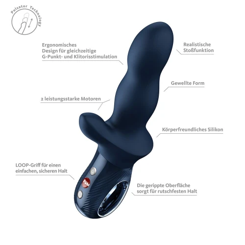 На фото пульсатор Fun Factory Bi Stronic Crave Nightblue