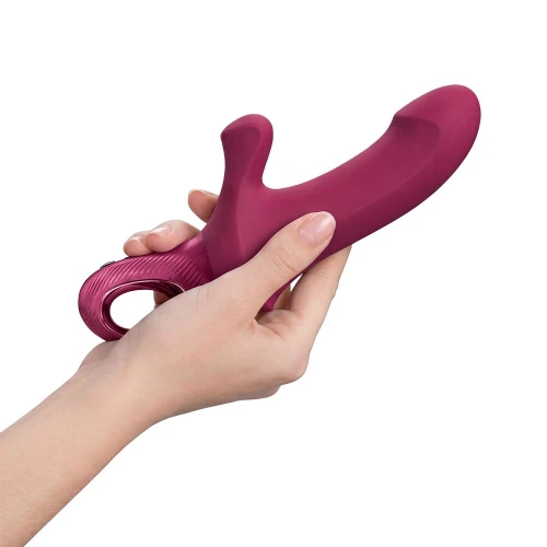 На фото пульсатор Fun Factory Bi Stronic Curve Wine Red