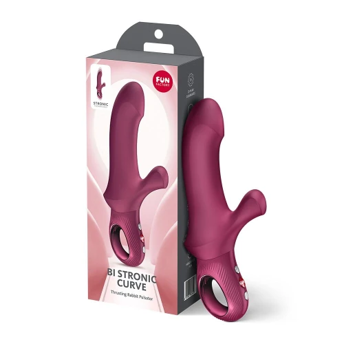 На фото пульсатор Fun Factory Bi Stronic Curve Wine Red