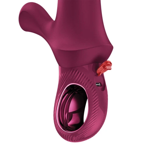 На фото пульсатор Fun Factory Bi Stronic Curve Wine Red