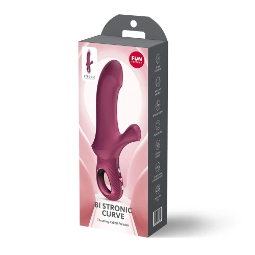 На фото пульсатор Fun Factory Bi Stronic Curve Wine Red