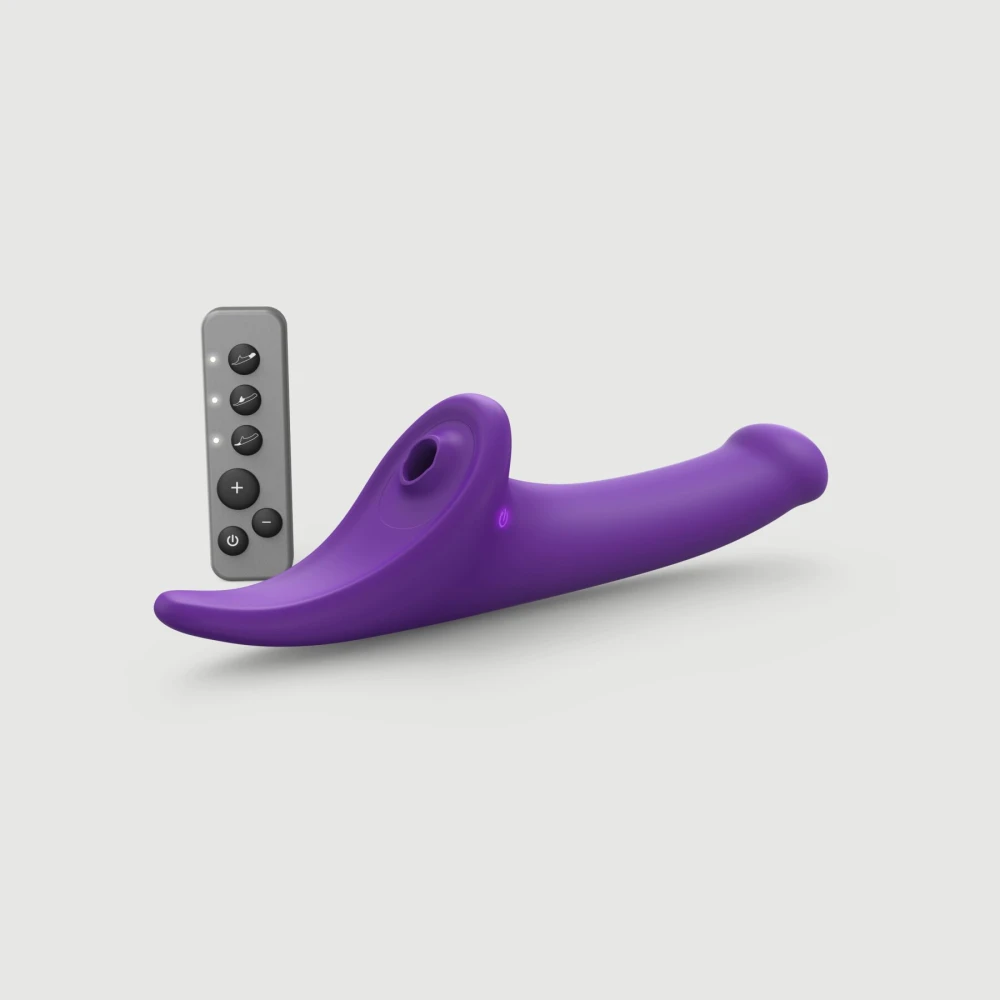 Вибронасадка Strap-On-Me Multi Orgasm Dildo L Purple
