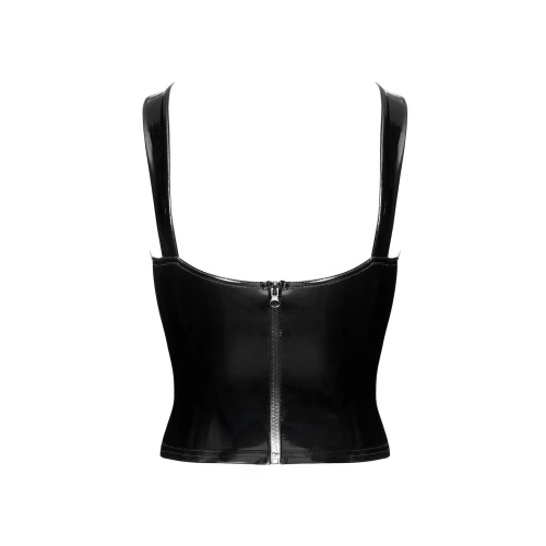 На фото корсет Noir Handmade F379 Dominae Frontbind PVC Corset Top XL 