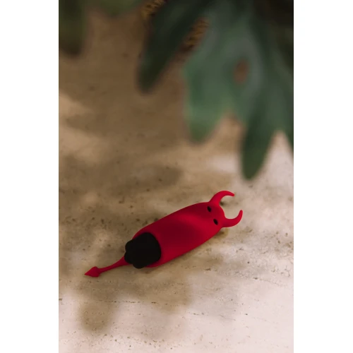 На фото – Adrien Lastic Pocket Vibe Devol, вібропуля з двома стимулювальними вушками та хвостиком.