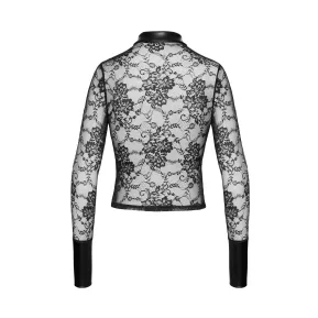 На фото блузу Noir Handmade F377 Noirelle Lace Button-up Shirt S