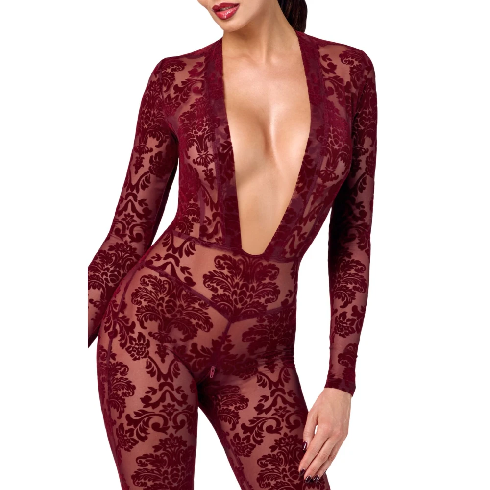 Бодістокінг Noir Handmade F382 Kink Royal Catsuit XL