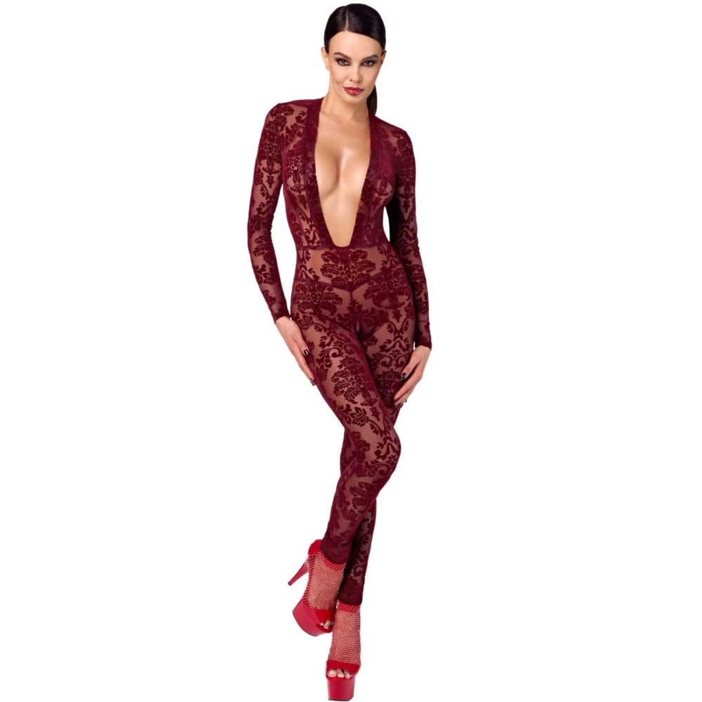 Бодістокінг Noir Handmade F382 Kink Royal Catsuit L