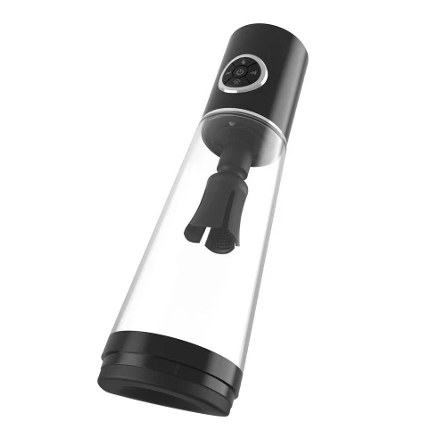 На фото автоматический вакуумный насос Men Powerup Luxury Pump с вибромассажем