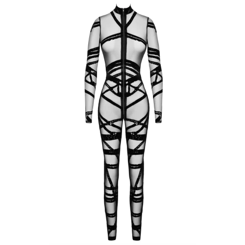 На фото комбинезон Noir Handmade F357 Bondesque Catsuit M 