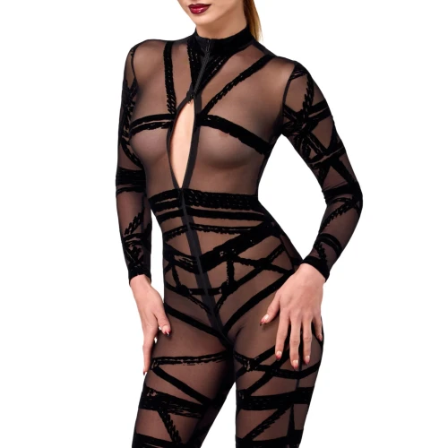 На фото комбинезон Noir Handmade F357 Bondesque Catsuit M 