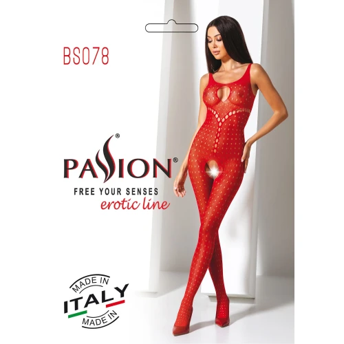 Бодистокинг Passion BS078 red
