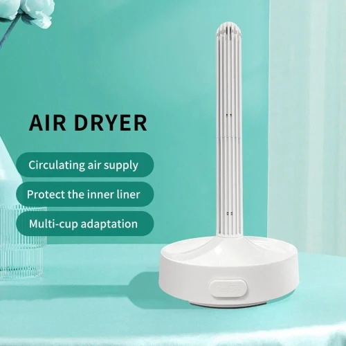 На фото изображена Sleeve Dryer -  белая сушилка для рукава мастурбатора для мужчин на зеленом фоне