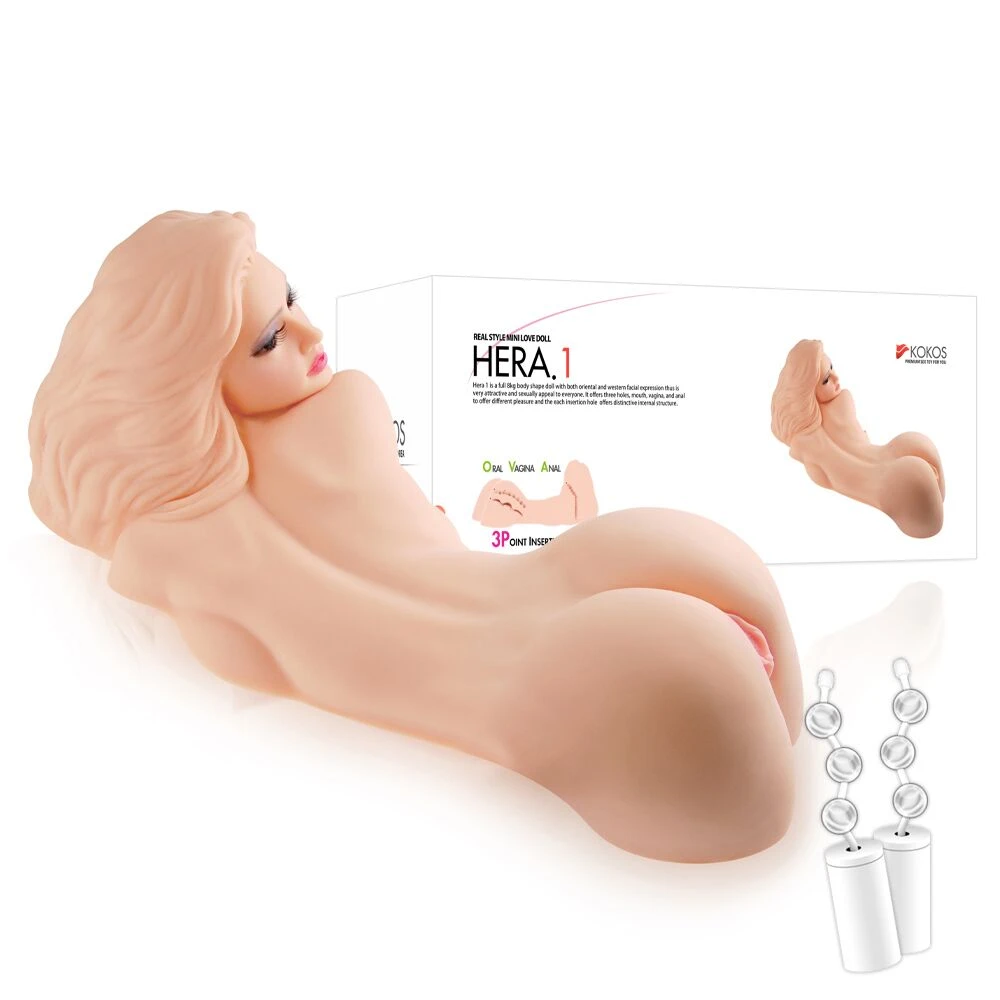 Kokos Hera 1 2WayPlus - Силиконовая кукла мастурбатор с массажем