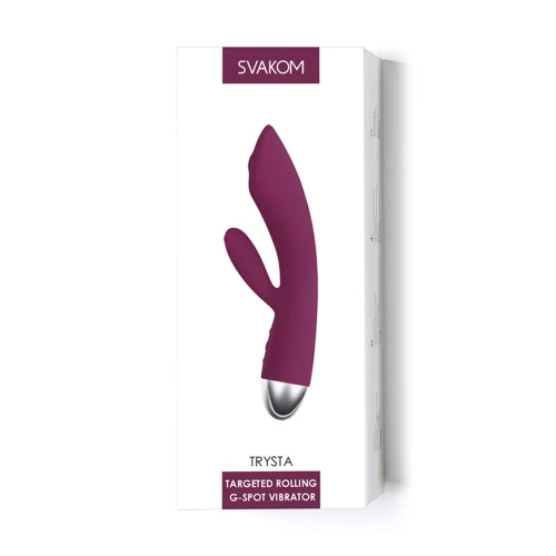 Вибратор кролик с жемчужной стимуляцией точки G Svakom Trysta Violet (мятая упаковка)