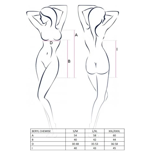 BERYL CHEMISE XXL/XXXL - Сорочка беби долл 