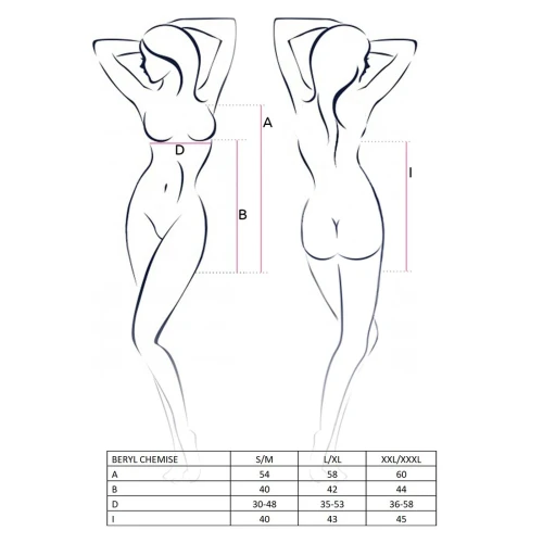 BERYL CHEMISE XXL/XXXL - Сорочка беби долл 