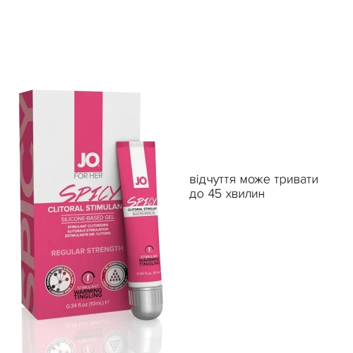 System JO SPICY WARMING (10 мл) - Возбуждающий гель для клитора для разогрева